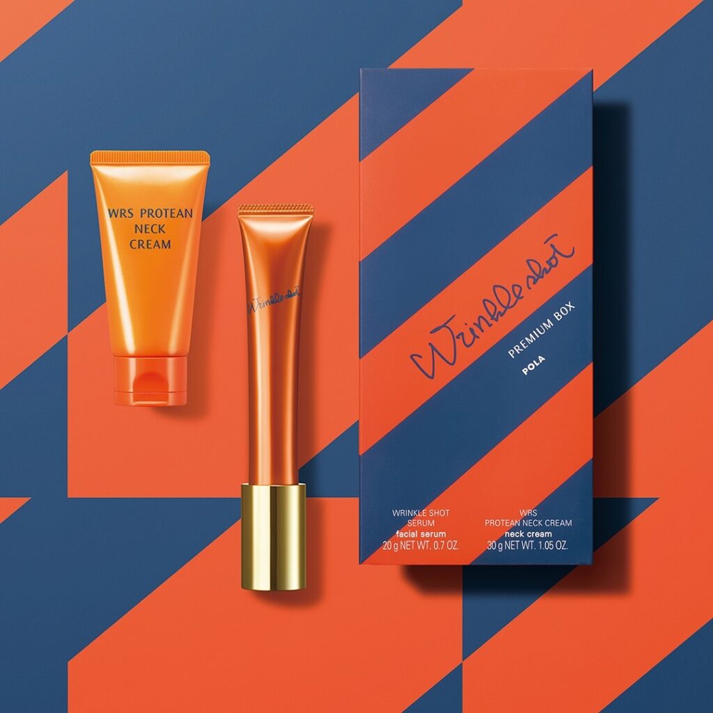 ..リンクルショットから、ネックケアもできるプレミアムボックスが登場です🧡.乾燥によるシワが気になる、これからの季節にプレミアムなケアのご提案です🥰.モニター募集中.